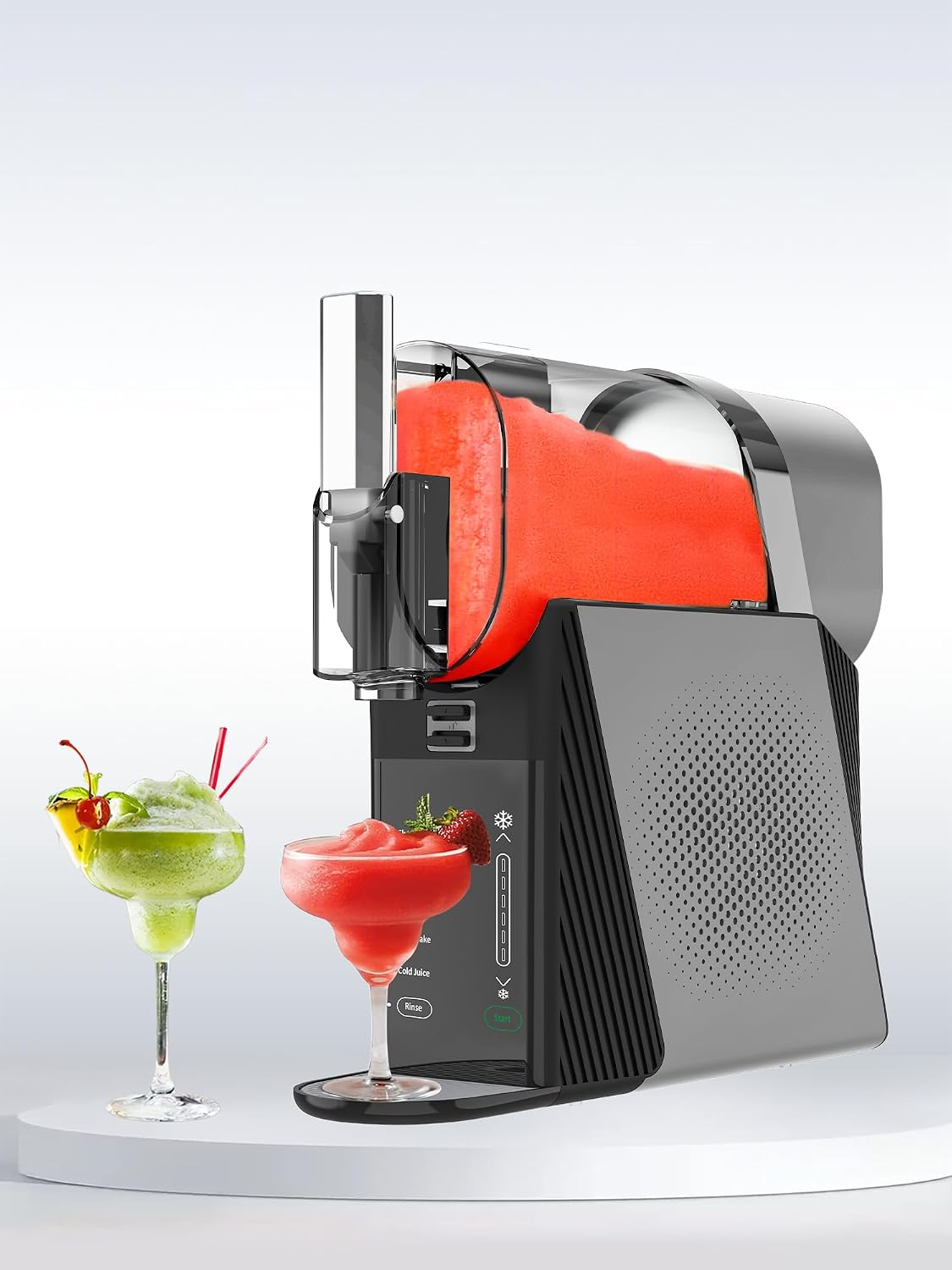 88oz Slushy Machine for Home with 6 Presets & Texture Control. No Ice Needed Margarita Maker & Fast Freezing Slushie Maker for Frappé, Milkshake, Smoothie & Frozen Cocktails. Self-Cleaning Professional Home Bar Drink Maker